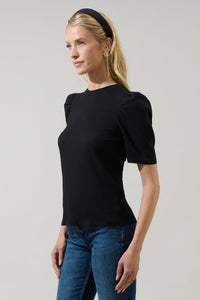 Bertha Knit Ruched Top