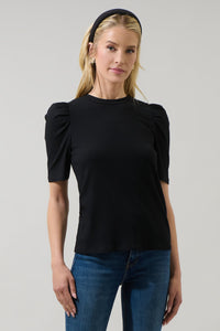 Bertha Knit Ruched Top