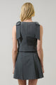 Giany Button Down Bow Vest