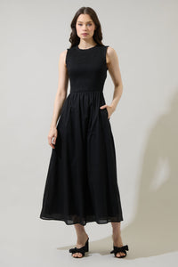 Cecil Smocked Midi Dress