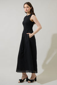Cecil Smocked Midi Dress