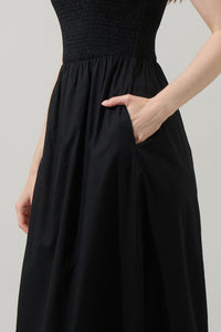 Cecil Smocked Midi Dress