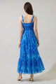 Carys Abstract Delcy Smocked Maxi Dress