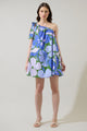 Dayana Floral Adley Shift One Shoulder Mini Dress