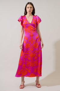 Vallie Floral Ritany Empire Maxi Dress