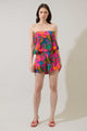 Beal Tropical Strapless Romper
