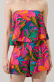 Beal Tropical Strapless Romper