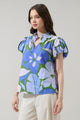 Dayana Floral Poly Smocked Top