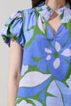 Dayana Floral Poly Smocked Top