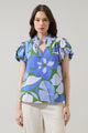Dayana Floral Poly Smocked Top