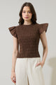 Zulema Smocked Ruffle Top