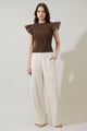Zulema Smocked Ruffle Top