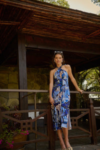 Jabi Floral Reilly Criss Cross Midi Dress