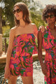 Beal Tropical Strapless Romper