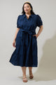 Blate Tiered Midi Dress Curve