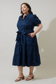 Blate Tiered Midi Dress Curve