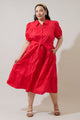 Blate Tiered Midi Dress Curve