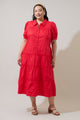 Blate Tiered Midi Dress Curve