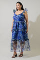 Mylie Organza Truth Tiered Maxi Dress Curve