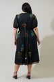 Hester Floral Beth Button Down Midi Dress Curve