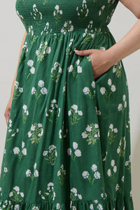 Kestrel Floral Tayla Smocked Maxi Dress Curve