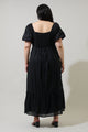 Coraly Xena Puff Sleeve Maxi Dress Curve