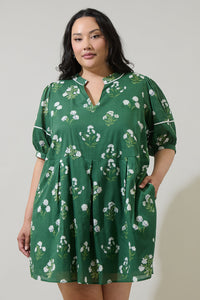 Kestrel Floral Fawna Shift Mini Dress Curve