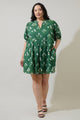Kestrel Floral Fawna Shift Mini Dress Curve
