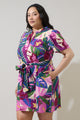 Blain Tropics Ema Shift Mini Dress Curve