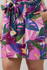 Blain Tropics Ema Shift Mini Dress Curve