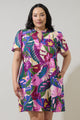 Blain Tropics Ema Shift Mini Dress Curve