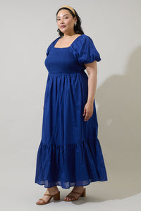 Bluebell Smocked Maxi Dress Curve
