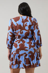 Briley Abstract Roana Mini Dress Curve