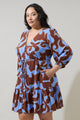 Briley Abstract Roana Mini Dress Curve