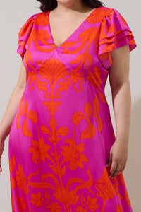 Vallie Floral Ritany Empire Maxi Dress Curve