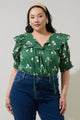 Kestrel Floral Auria Puff Sleeve Top Curve