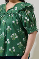 Kestrel Floral Auria Puff Sleeve Top Curve