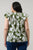 Haizley Floral Siya Ruffle Top Curve