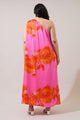 Glena Floral Pleated Maxi Dress Curve