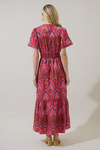 Azura Paisley Belraj Poplin Maxi Dress