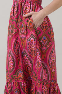 Azura Paisley Belraj Poplin Maxi Dress
