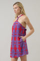 Rory Abstract Amory Halter Mini Dress