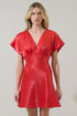 Gisele Satin Dolman Mini Dress