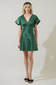 Gisele Satin Dolman Mini Dress