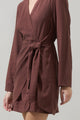 Raelynn Linen Wrap Mini Dress