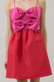 Tizza Bow Color Block Mini Dress