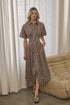 Wilderra Pleated Midi Dress Tiramisu