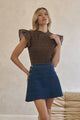 Zulema Smocked Ruffle Top