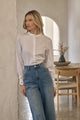 Ziana Button Down Ric Rac Trim Shirt
