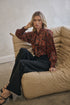 Aminy Floral Etienne Tie Neck Long Sleeve Blouse